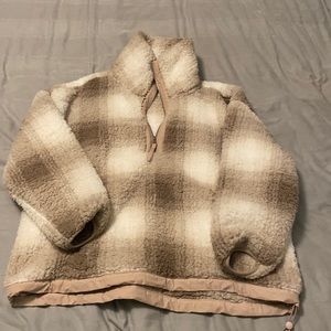 Abercrombie & Fitch sherpa 1/4 zip pullover NWT. XXL